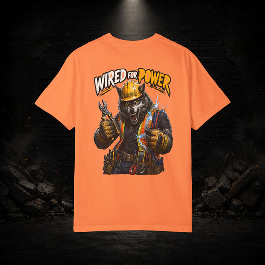 Wolf Construction Worker Shirt | Blue Collar Workwear T-Shirt | KONTRAZO