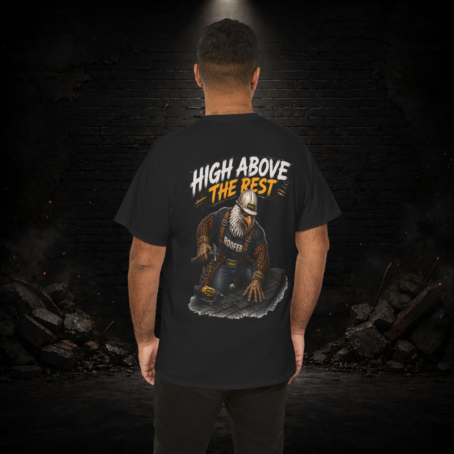 Eagle Construction Worker Shirt | Blue Collar Workwear T-Shirt | KONTRAZO