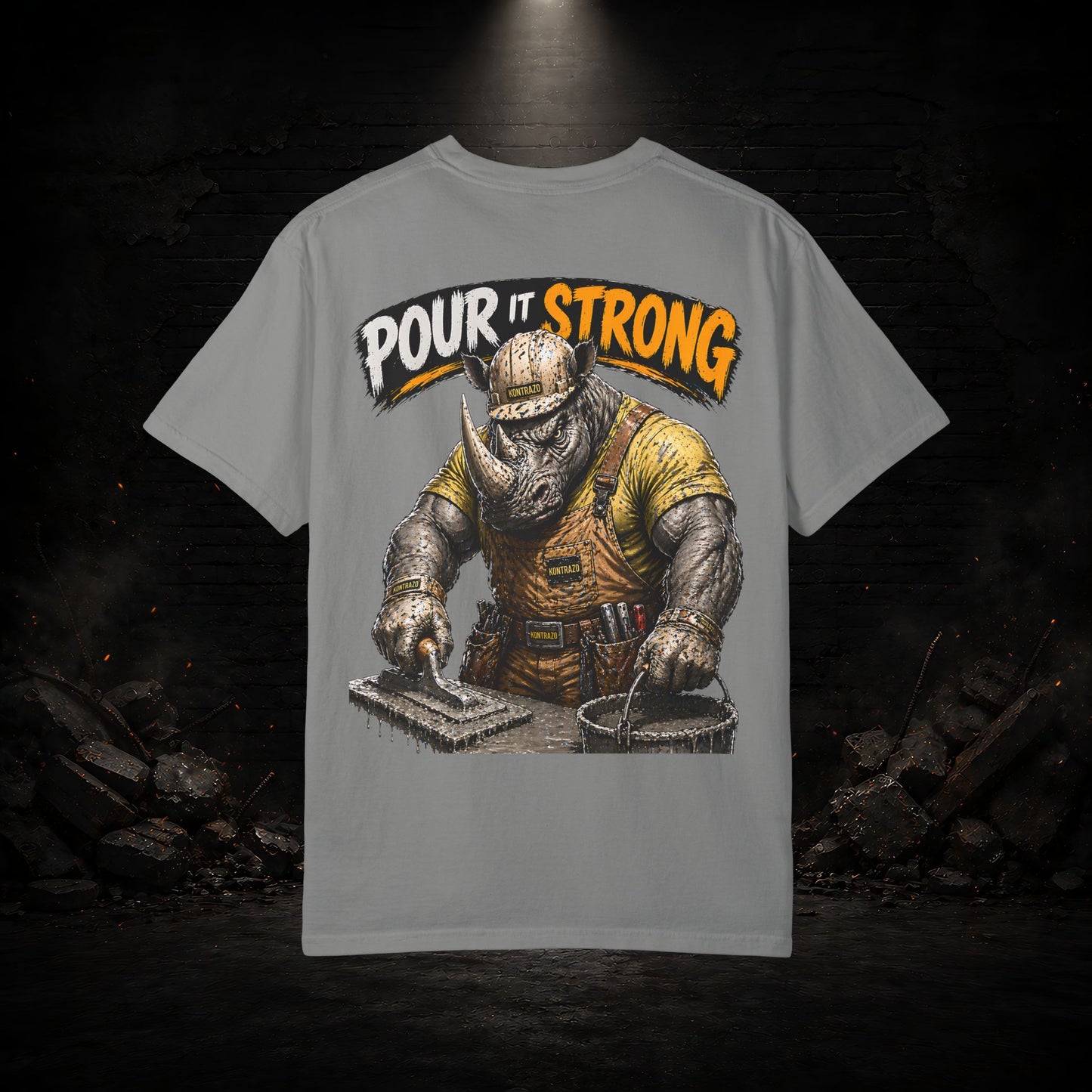 Rhyno Construction Worker Shirt | Blue Collar Workwear T-Shirt | KONTRAZO