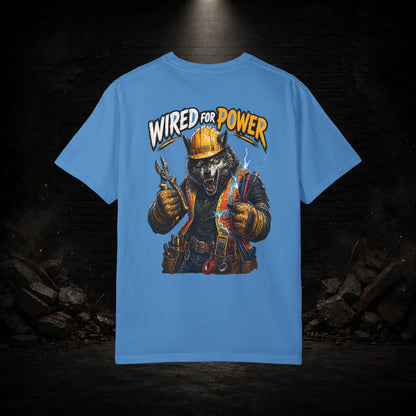 Wolf Construction Worker Shirt | Blue Collar Workwear T-Shirt | KONTRAZO