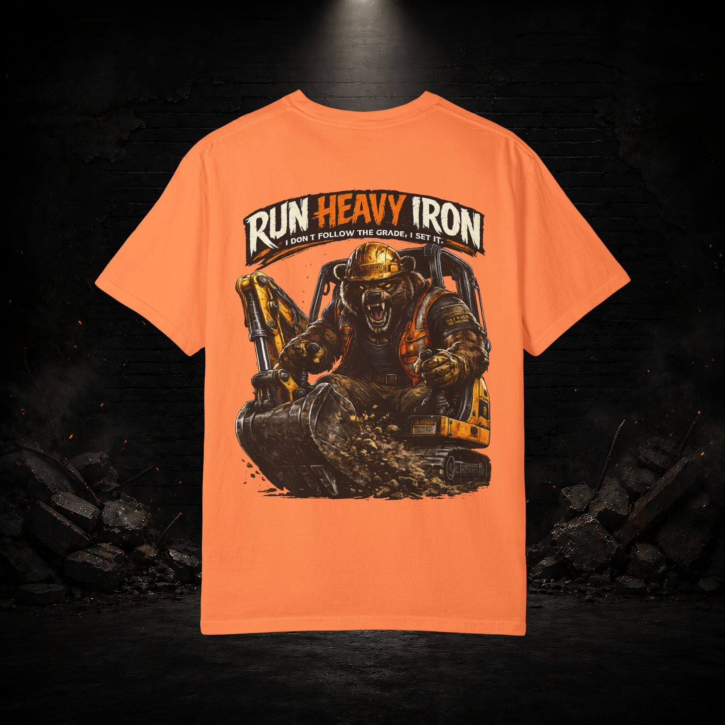 Bear Construction Worker Shirt | Blue Collar Workwear T-Shirt | KONTRAZO