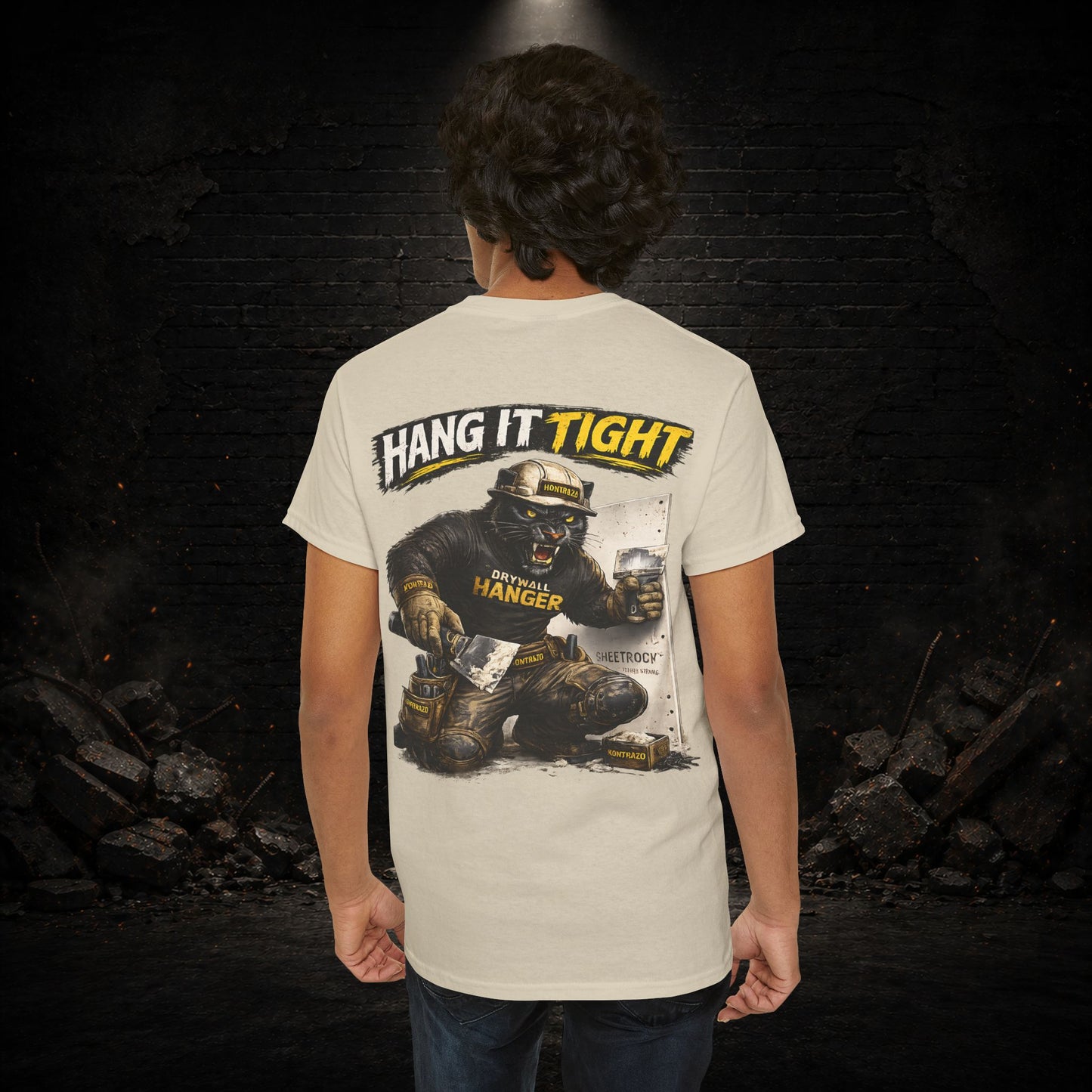 Panther Construction Worker Shirt | Blue Collar Workwear T-Shirt | KONTRAZO
