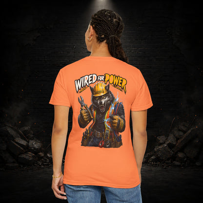 Wolf Construction Worker Shirt | Blue Collar Workwear T-Shirt | KONTRAZO