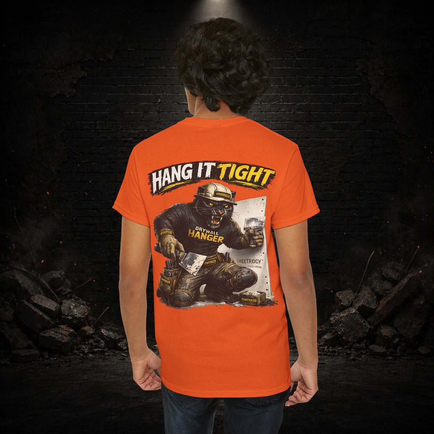 Panther Construction Worker Shirt | Blue Collar Workwear T-Shirt | KONTRAZO