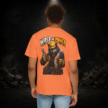 Wolf Construction Worker Shirt | Blue Collar Workwear T-Shirt | KONTRAZO