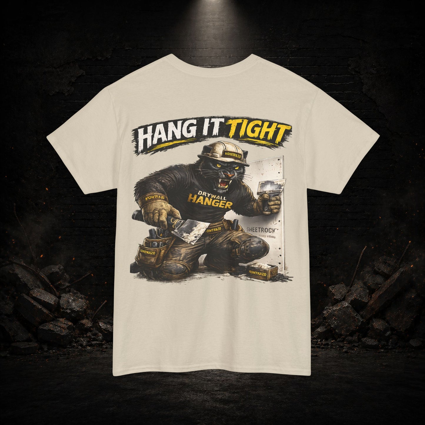 Panther Construction Worker Shirt | Blue Collar Workwear T-Shirt | KONTRAZO