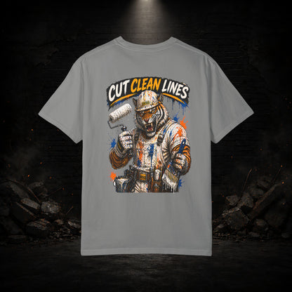 Tiger Construction Worker Shirt | Blue Collar Workwear T-Shirt | KONTRAZO