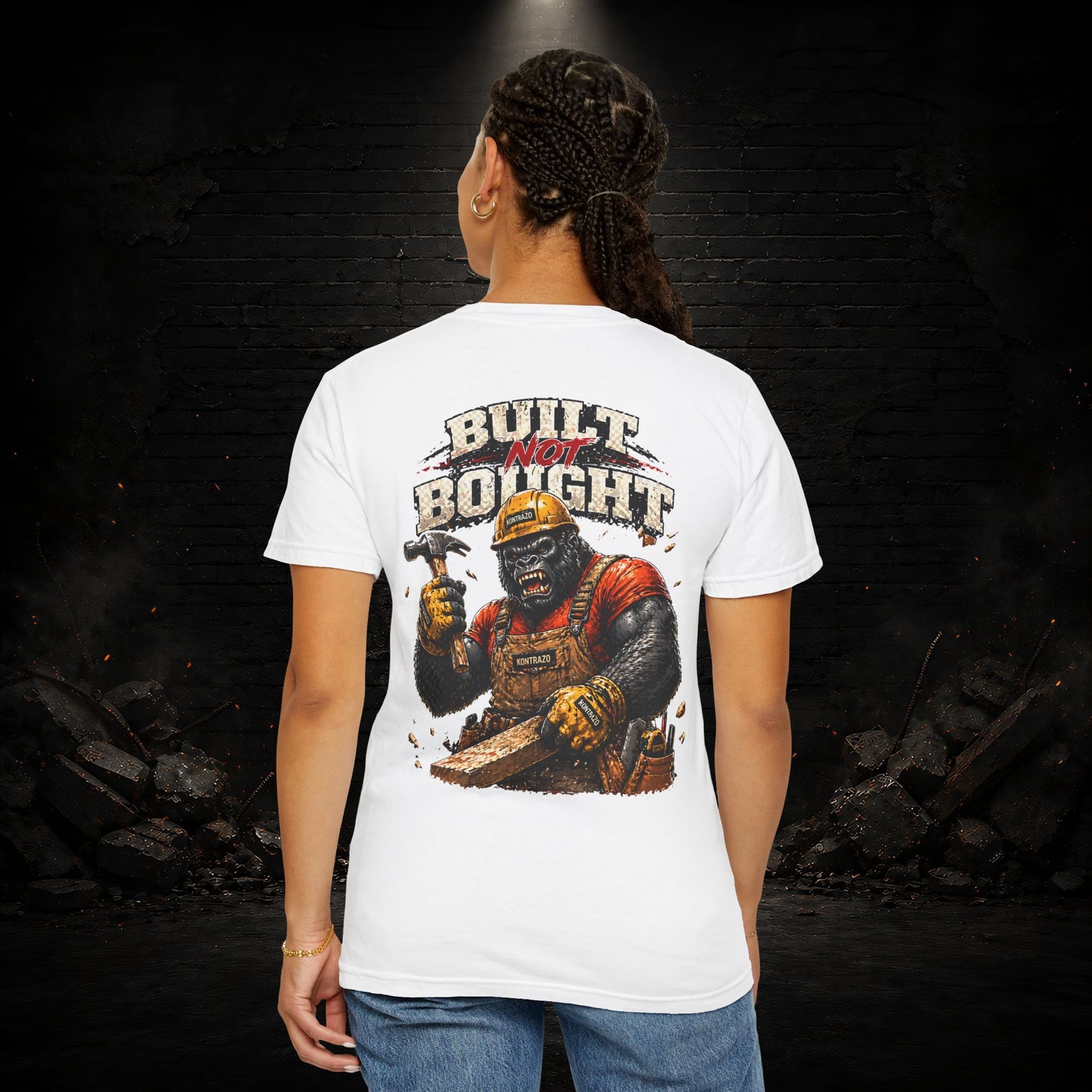 Gorilla Construction Worker Shirt | Blue Collar Workwear T-Shirt | KONTRAZO
