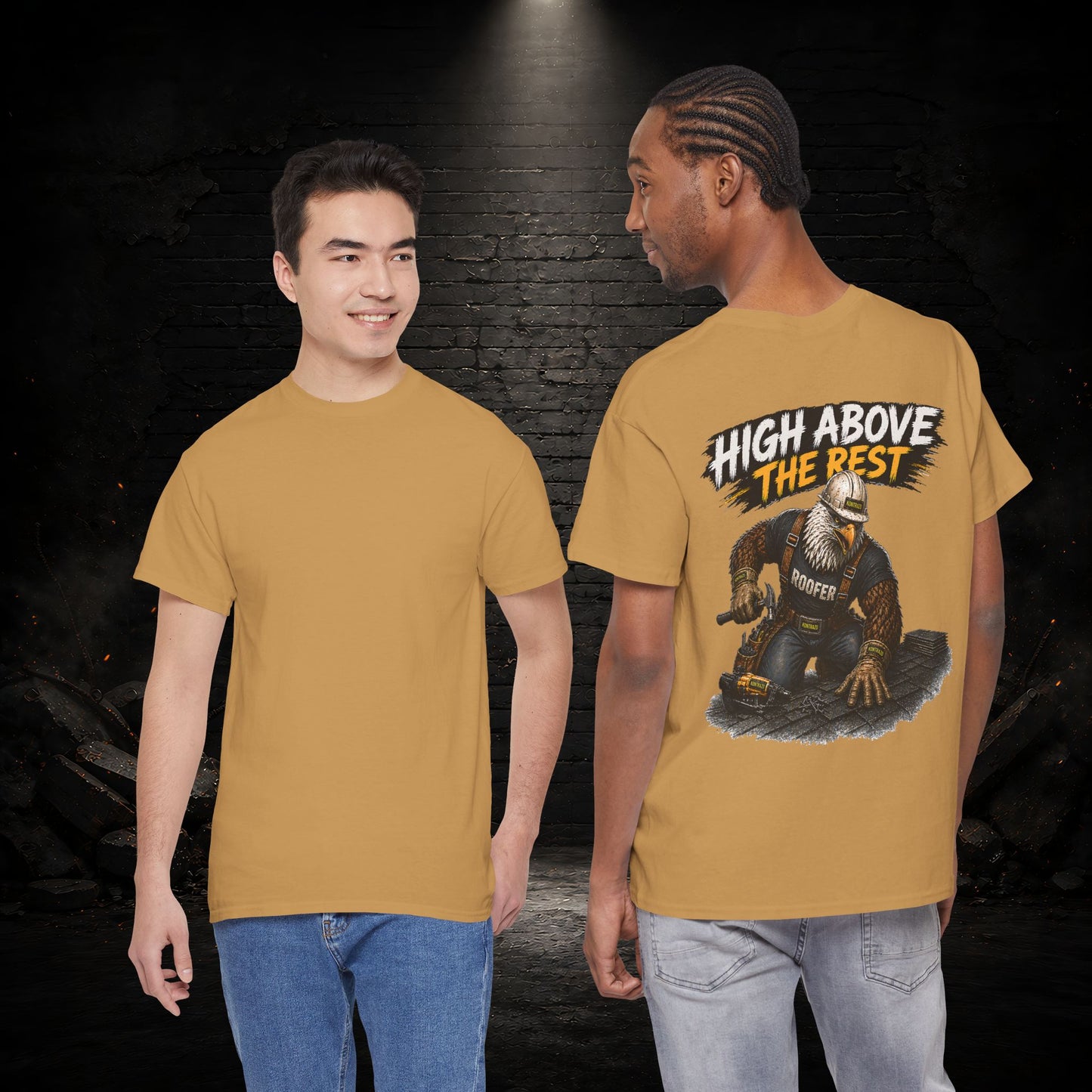 Eagle Construction Worker Shirt | Blue Collar Workwear T-Shirt | KONTRAZO