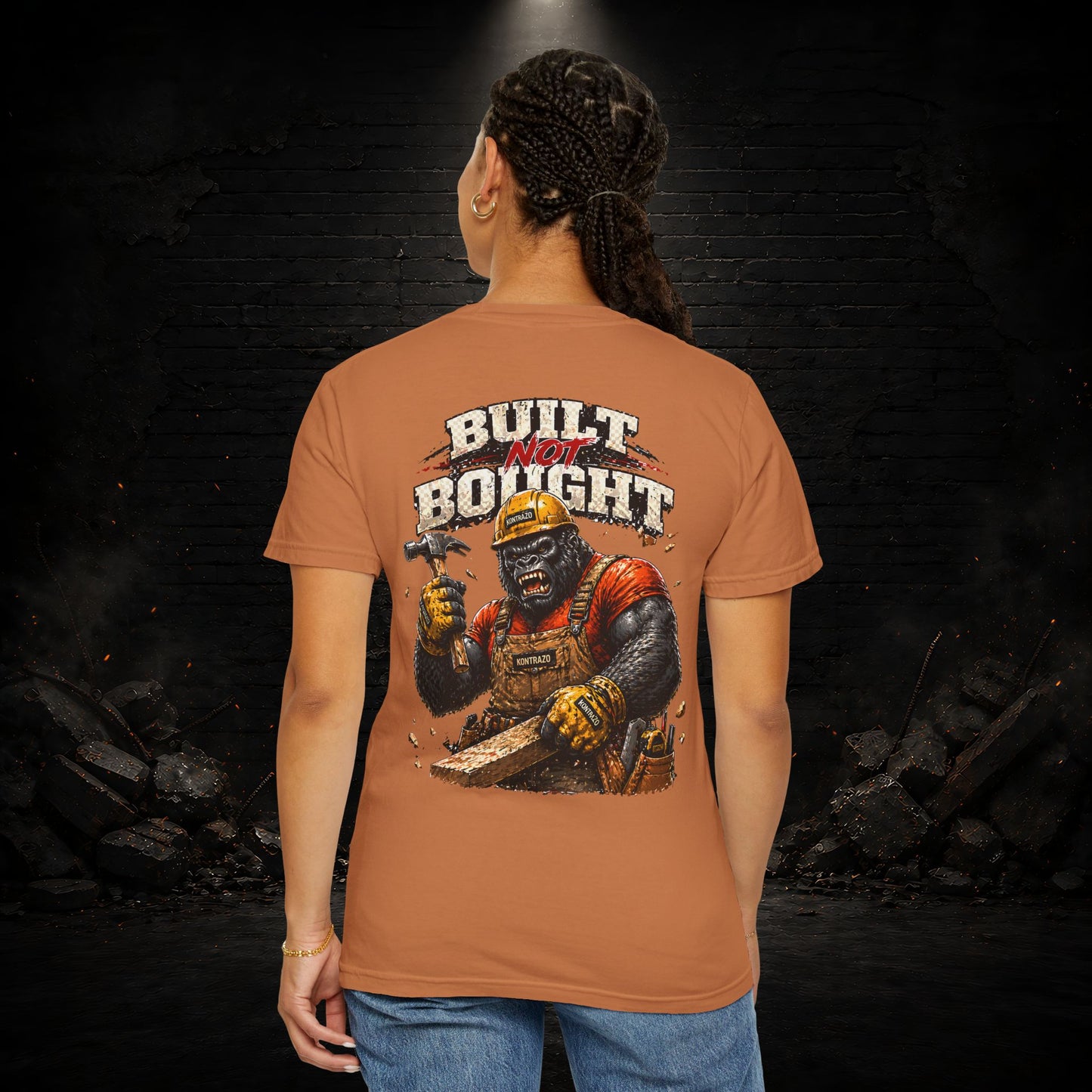 Gorilla Construction Worker Shirt | Blue Collar Workwear T-Shirt | KONTRAZO