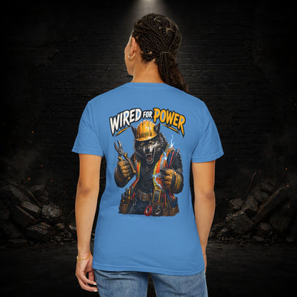 Wolf Construction Worker Shirt | Blue Collar Workwear T-Shirt | KONTRAZO