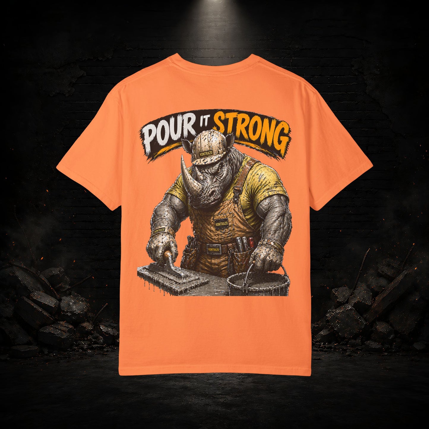 Rhyno Construction Worker Shirt | Blue Collar Workwear T-Shirt | KONTRAZO