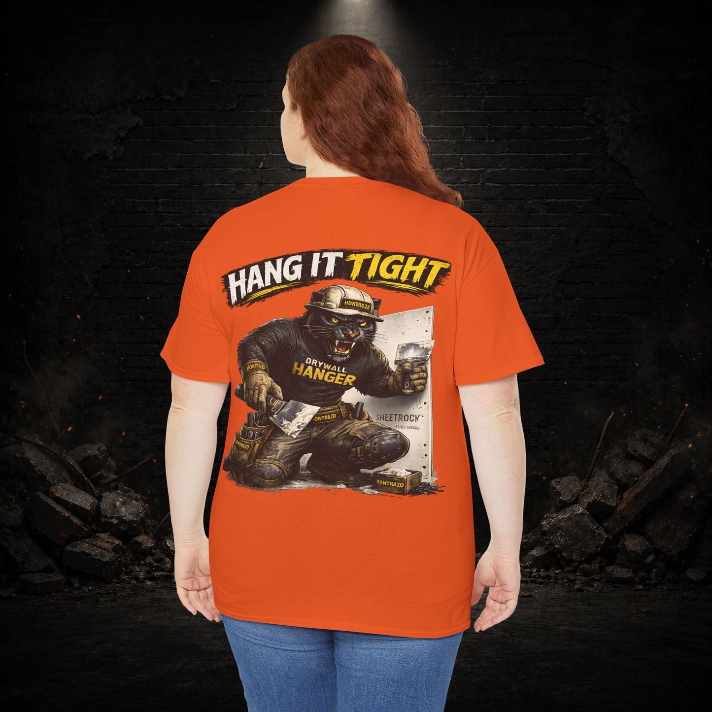 Panther Construction Worker Shirt | Blue Collar Workwear T-Shirt | KONTRAZO
