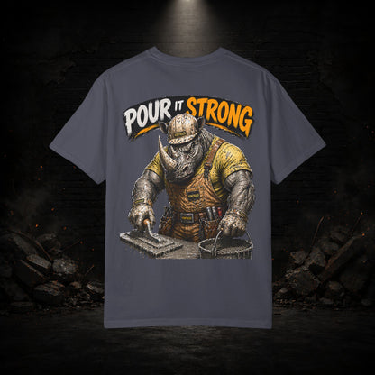 Rhyno Construction Worker Shirt | Blue Collar Workwear T-Shirt | KONTRAZO