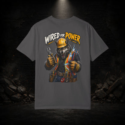 Wolf Construction Worker Shirt | Blue Collar Workwear T-Shirt | KONTRAZO