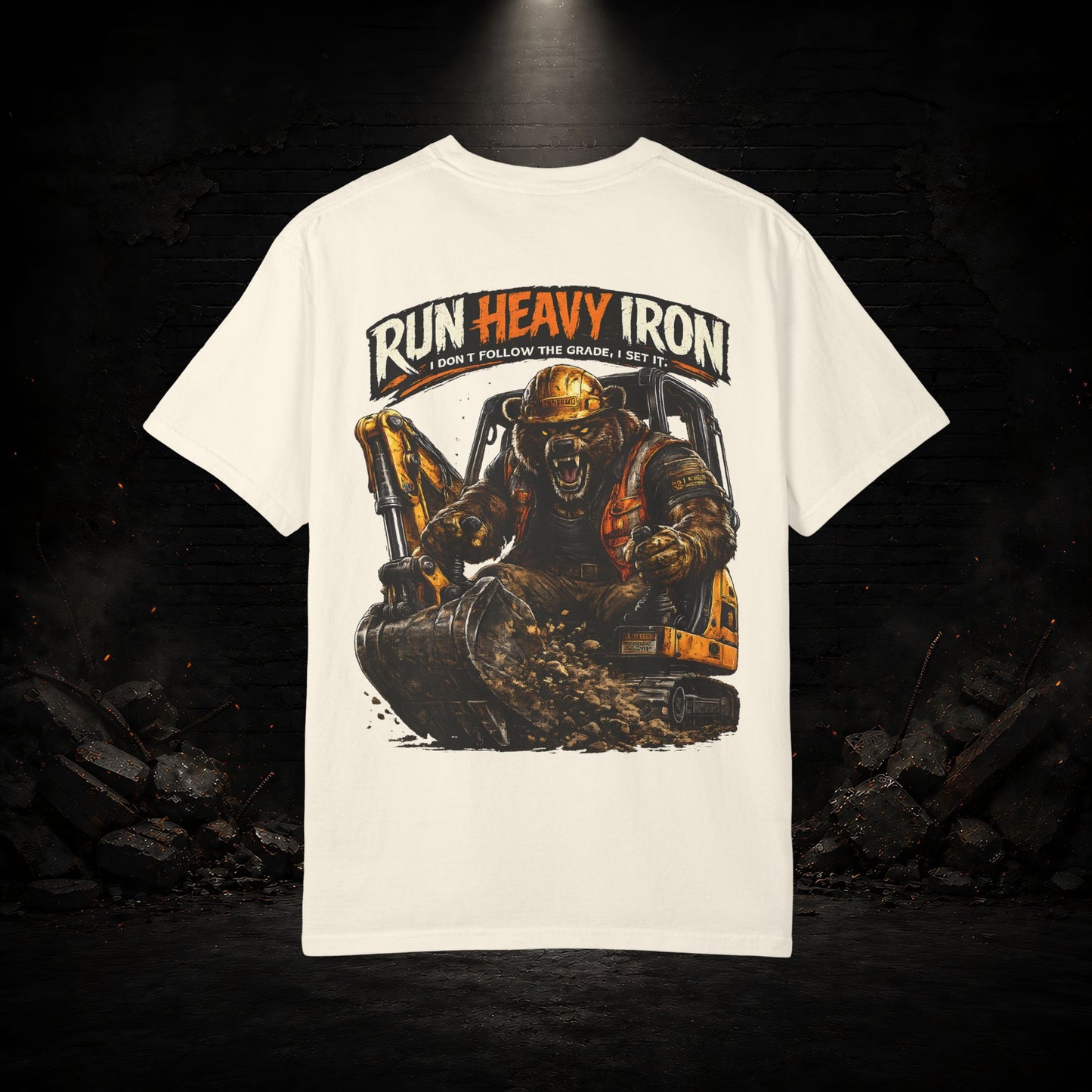 Bear Construction Worker Shirt | Blue Collar Workwear T-Shirt | KONTRAZO