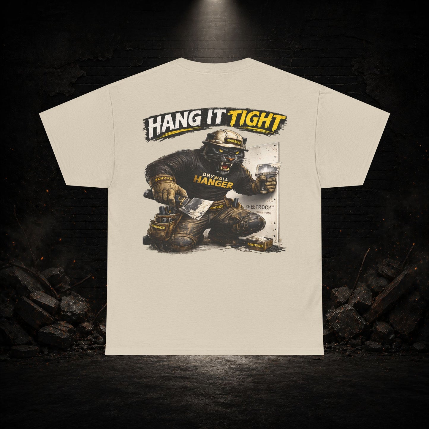 Panther Construction Worker Shirt | Blue Collar Workwear T-Shirt | KONTRAZO