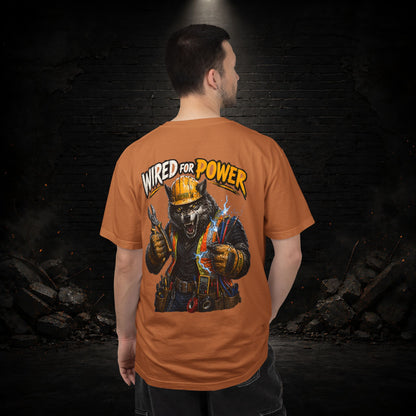Wolf Construction Worker Shirt | Blue Collar Workwear T-Shirt | KONTRAZO