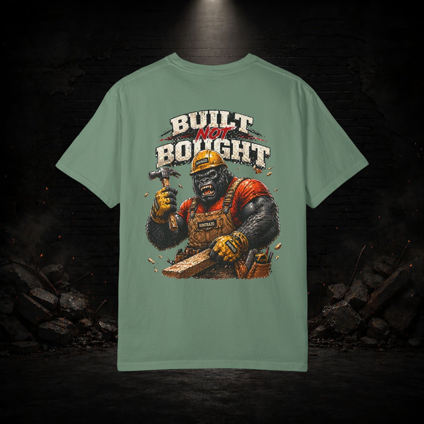 Gorilla Construction Worker Shirt | Blue Collar Workwear T-Shirt | KONTRAZO