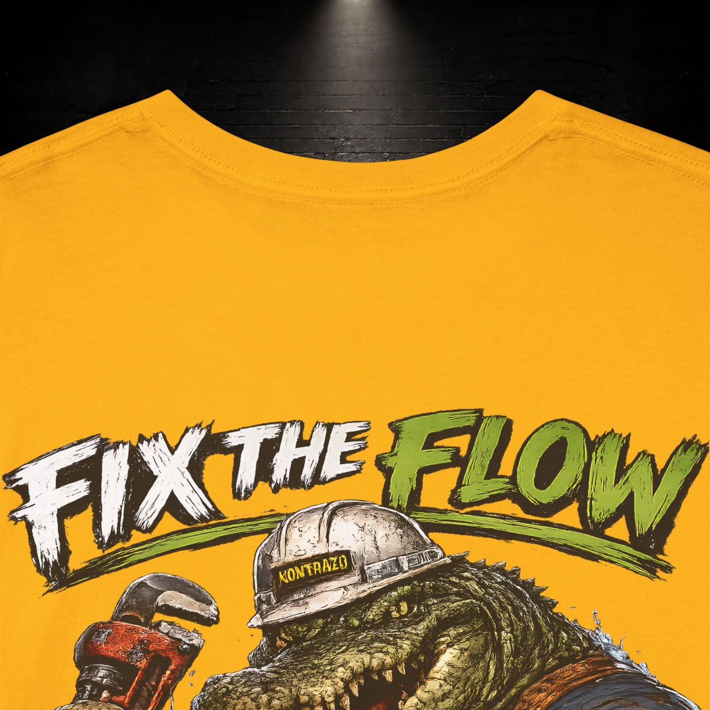 Alligator Construction Worker Shirt | Blue Collar Workwear T-Shirt | KONTRAZO