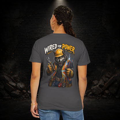 Wolf Construction Worker Shirt | Blue Collar Workwear T-Shirt | KONTRAZO