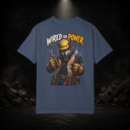 Wolf Construction Worker Shirt | Blue Collar Workwear T-Shirt | KONTRAZO