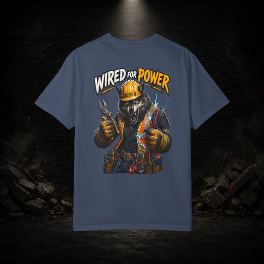 Wolf Construction Worker Shirt | Blue Collar Workwear T-Shirt | KONTRAZO