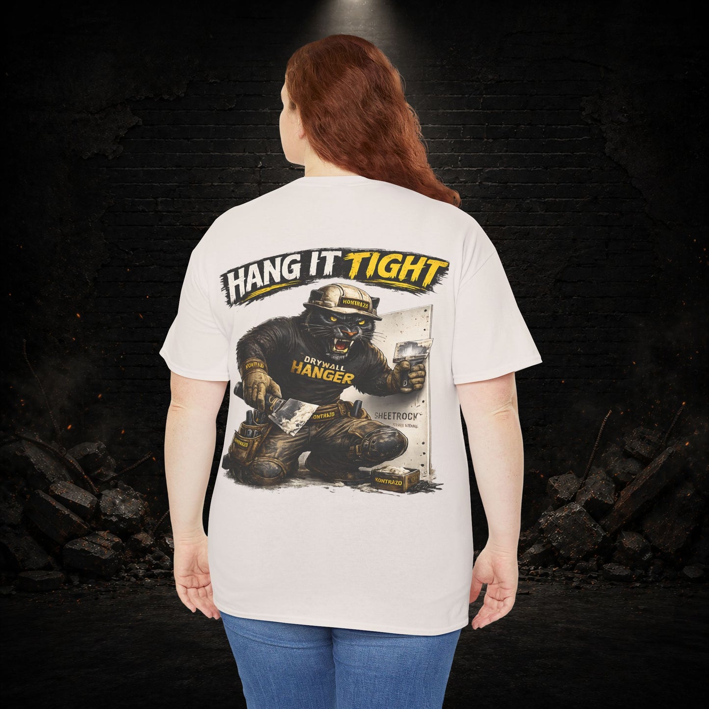 Panther Construction Worker Shirt | Blue Collar Workwear T-Shirt | KONTRAZO