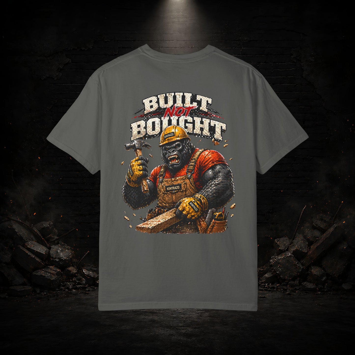 Gorilla Construction Worker Shirt | Blue Collar Workwear T-Shirt | KONTRAZO