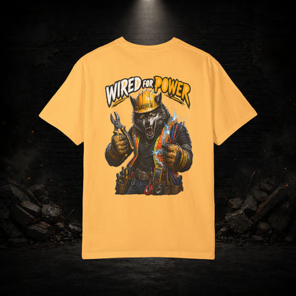 Wolf Construction Worker Shirt | Blue Collar Workwear T-Shirt | KONTRAZO