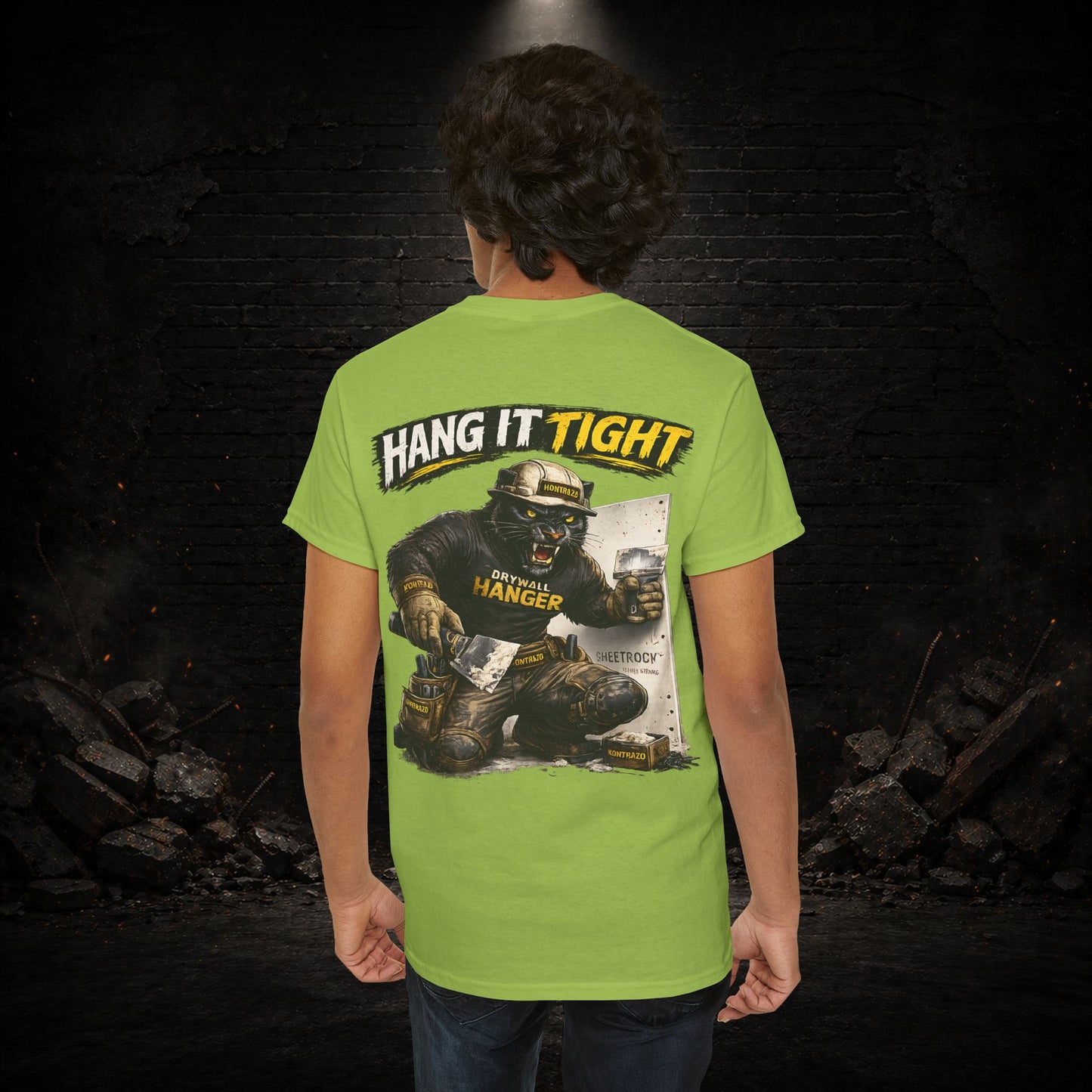 Panther Construction Worker Shirt | Blue Collar Workwear T-Shirt | KONTRAZO