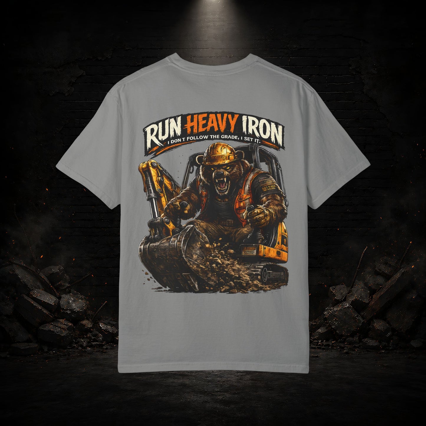 Bear Construction Worker Shirt | Blue Collar Workwear T-Shirt | KONTRAZO