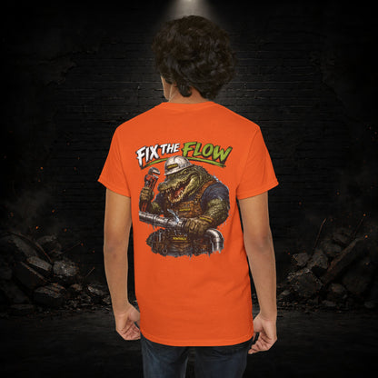 Alligator Construction Worker Shirt | Blue Collar Workwear T-Shirt | KONTRAZO