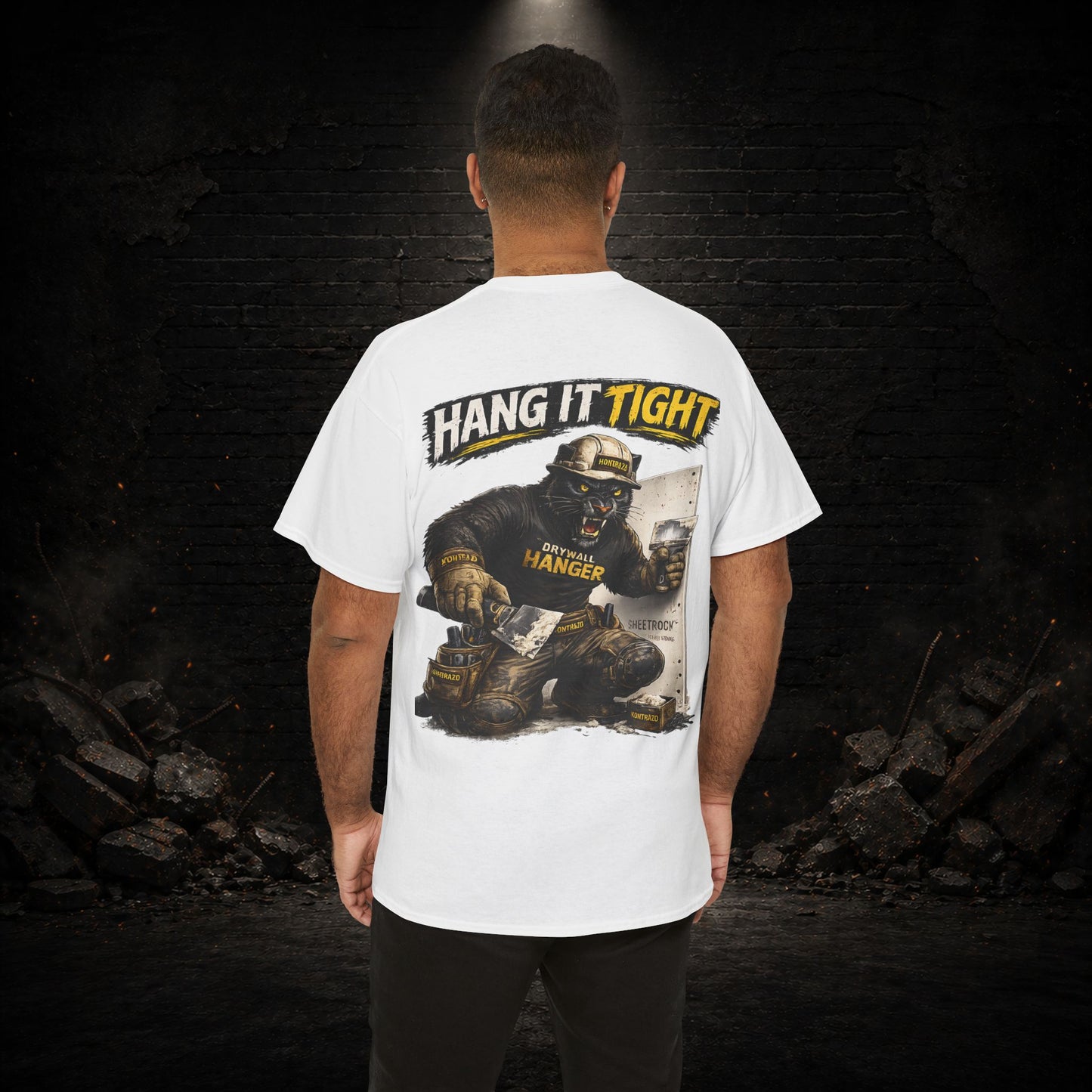 Panther Construction Worker Shirt | Blue Collar Workwear T-Shirt | KONTRAZO