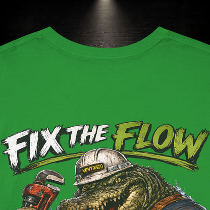 Alligator Construction Worker Shirt | Blue Collar Workwear T-Shirt | KONTRAZO
