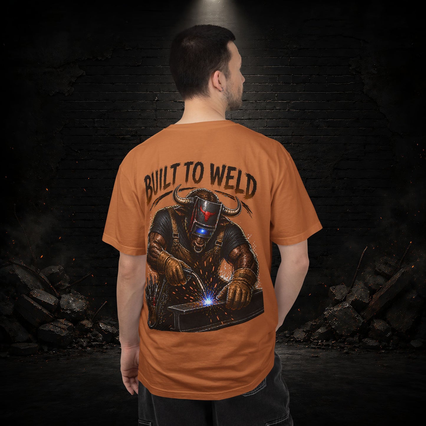 Bull Construction Worker Shirt | Blue Collar Workwear T-Shirt | KONTRAZO