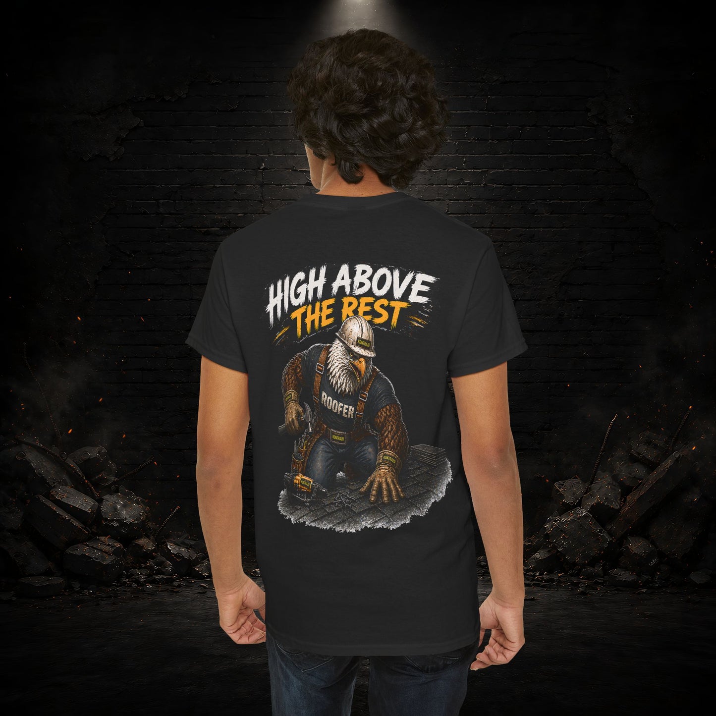 Eagle Construction Worker Shirt | Blue Collar Workwear T-Shirt | KONTRAZO