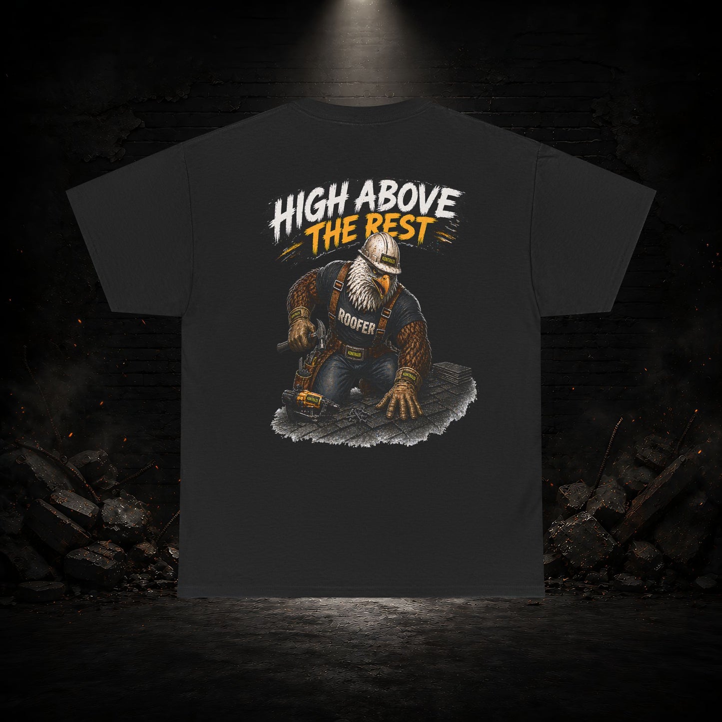 Eagle Construction Worker Shirt | Blue Collar Workwear T-Shirt | KONTRAZO