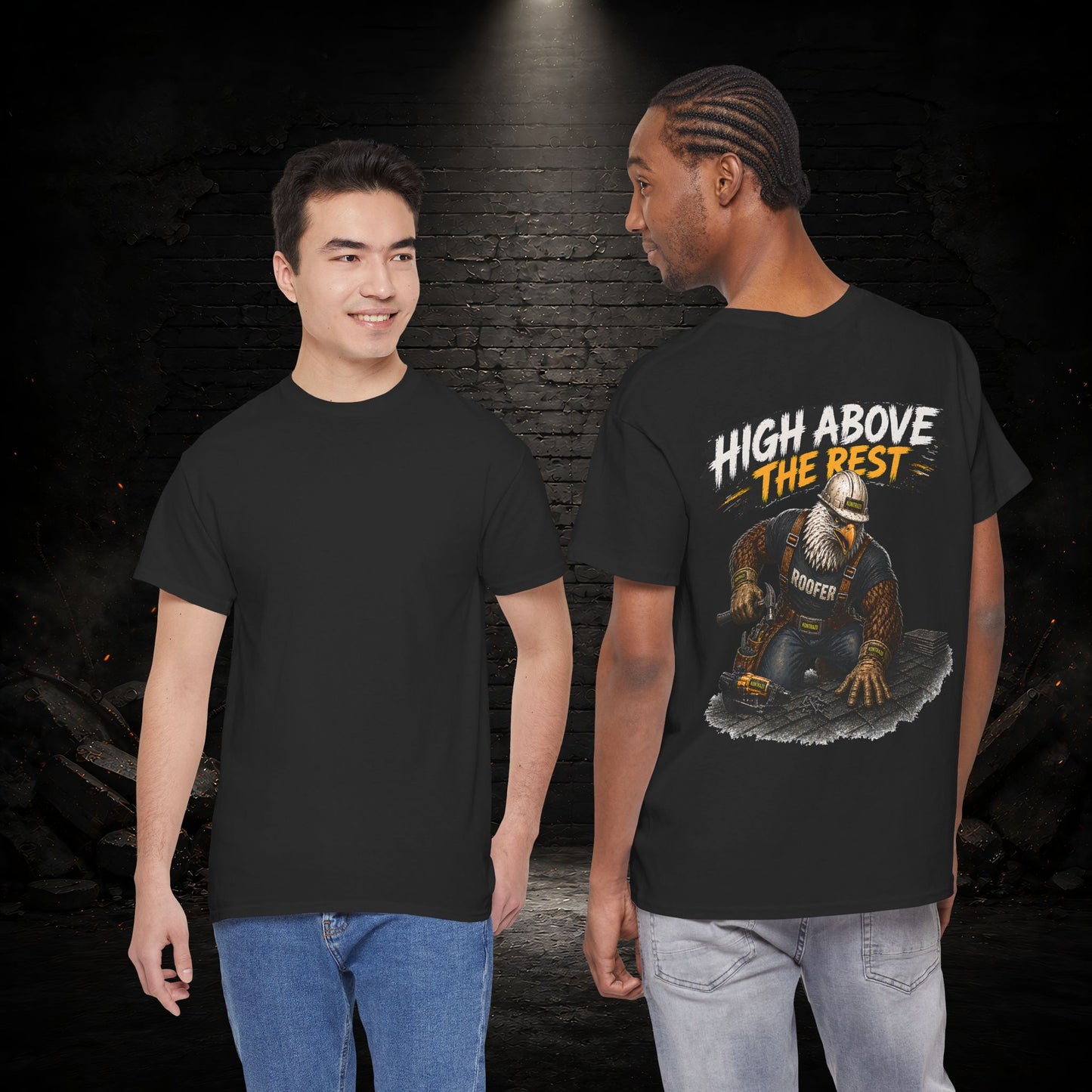 Eagle Construction Worker Shirt | Blue Collar Workwear T-Shirt | KONTRAZO