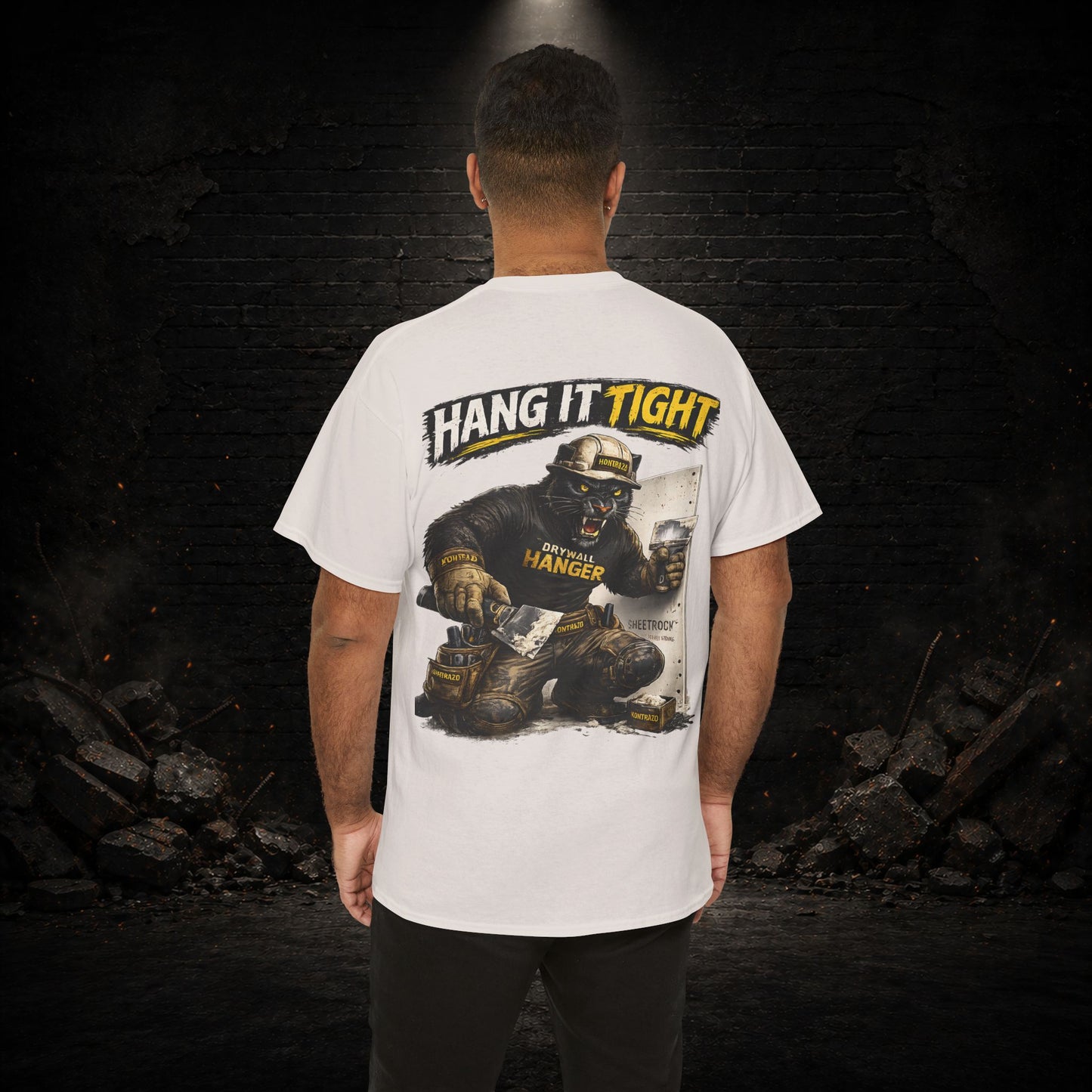 Panther Construction Worker Shirt | Blue Collar Workwear T-Shirt | KONTRAZO