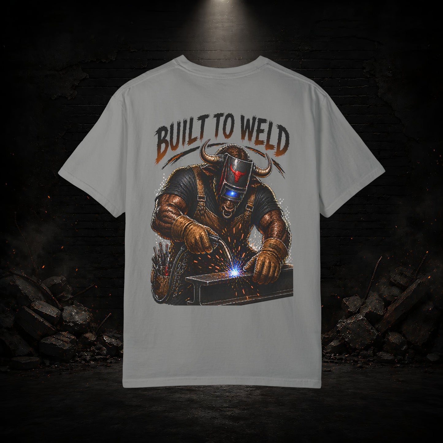 Bull Construction Worker Shirt | Blue Collar Workwear T-Shirt | KONTRAZO