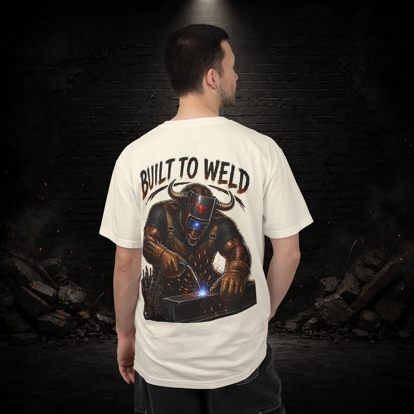 Bull Construction Worker Shirt | Blue Collar Workwear T-Shirt | KONTRAZO