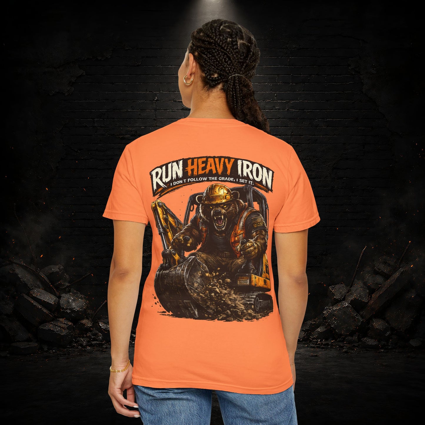 Bear Construction Worker Shirt | Blue Collar Workwear T-Shirt | KONTRAZO