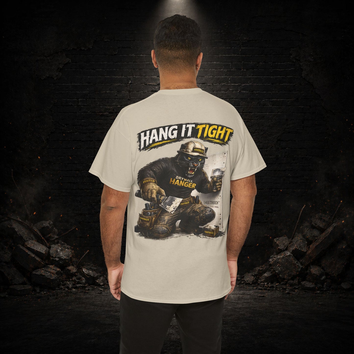 Panther Construction Worker Shirt | Blue Collar Workwear T-Shirt | KONTRAZO