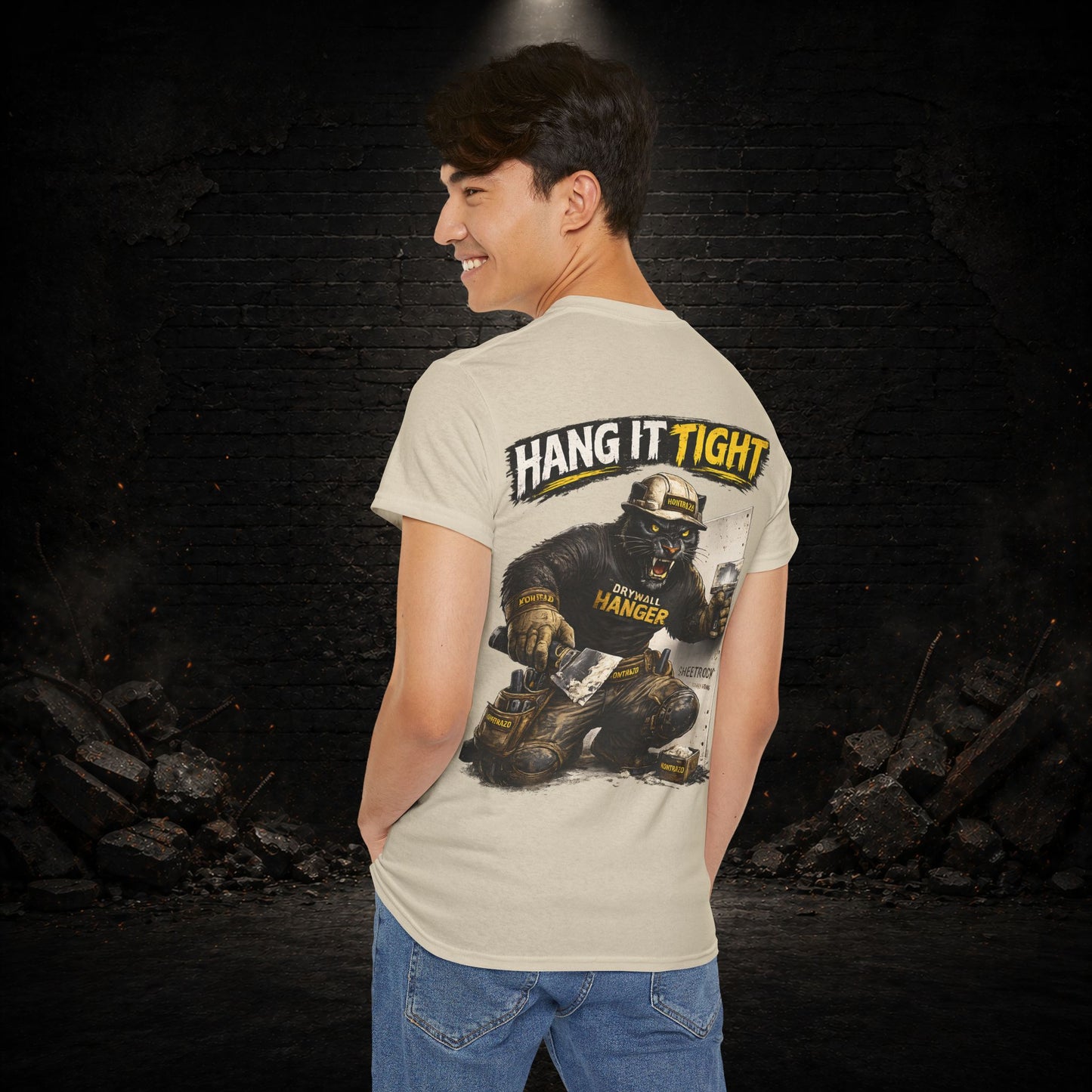 Panther Construction Worker Shirt | Blue Collar Workwear T-Shirt | KONTRAZO