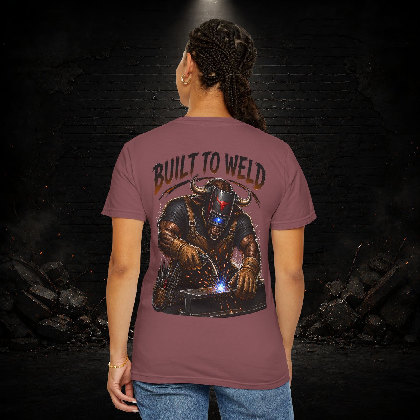 Bull Construction Worker Shirt | Blue Collar Workwear T-Shirt | KONTRAZO