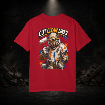 Tiger Construction Worker Shirt | Blue Collar Workwear T-Shirt | KONTRAZO