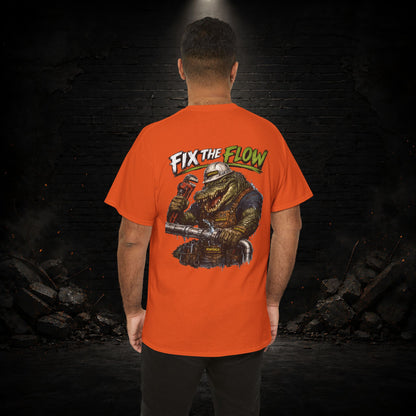Alligator Construction Worker Shirt | Blue Collar Workwear T-Shirt | KONTRAZO