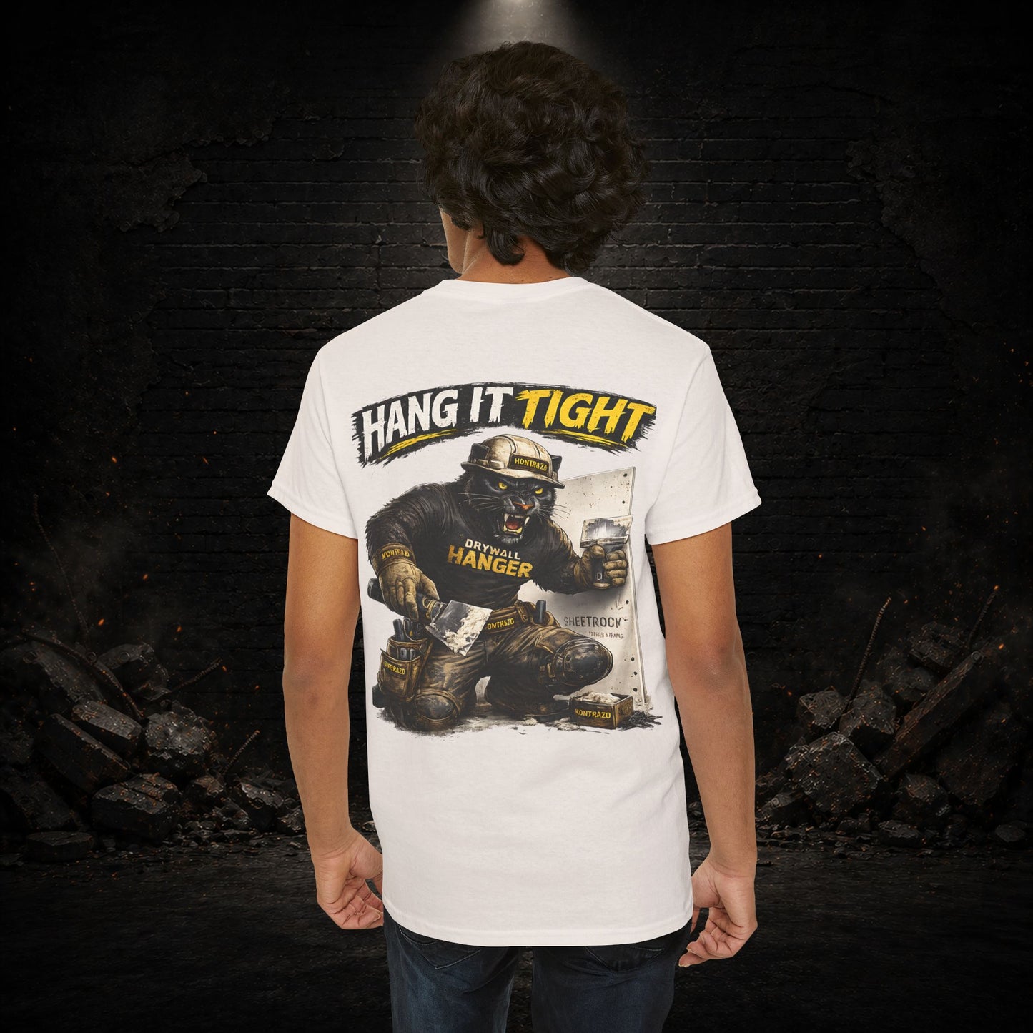 Panther Construction Worker Shirt | Blue Collar Workwear T-Shirt | KONTRAZO