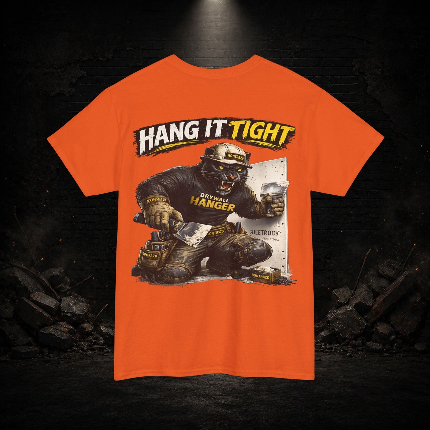 Panther Construction Worker Shirt | Blue Collar Workwear T-Shirt | KONTRAZO